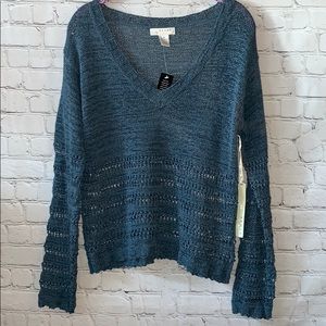 Kenar Crochet Knit Top
